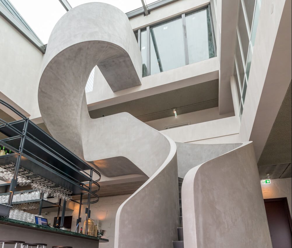 Concrete staircase George Marina
