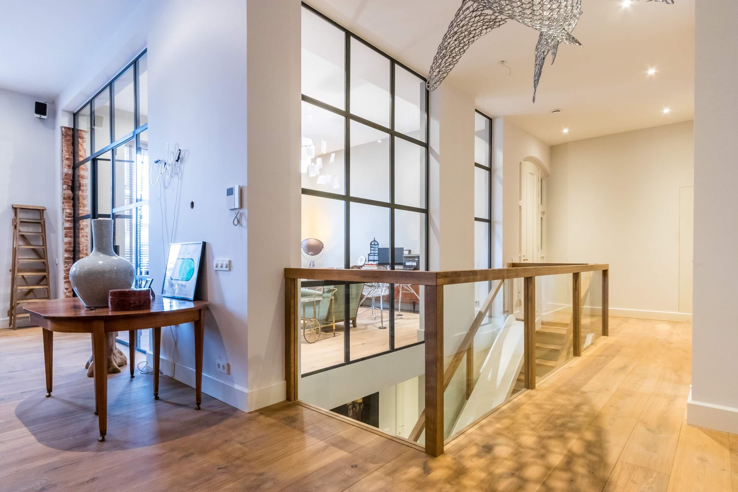 Steektrap glijbaan interieur