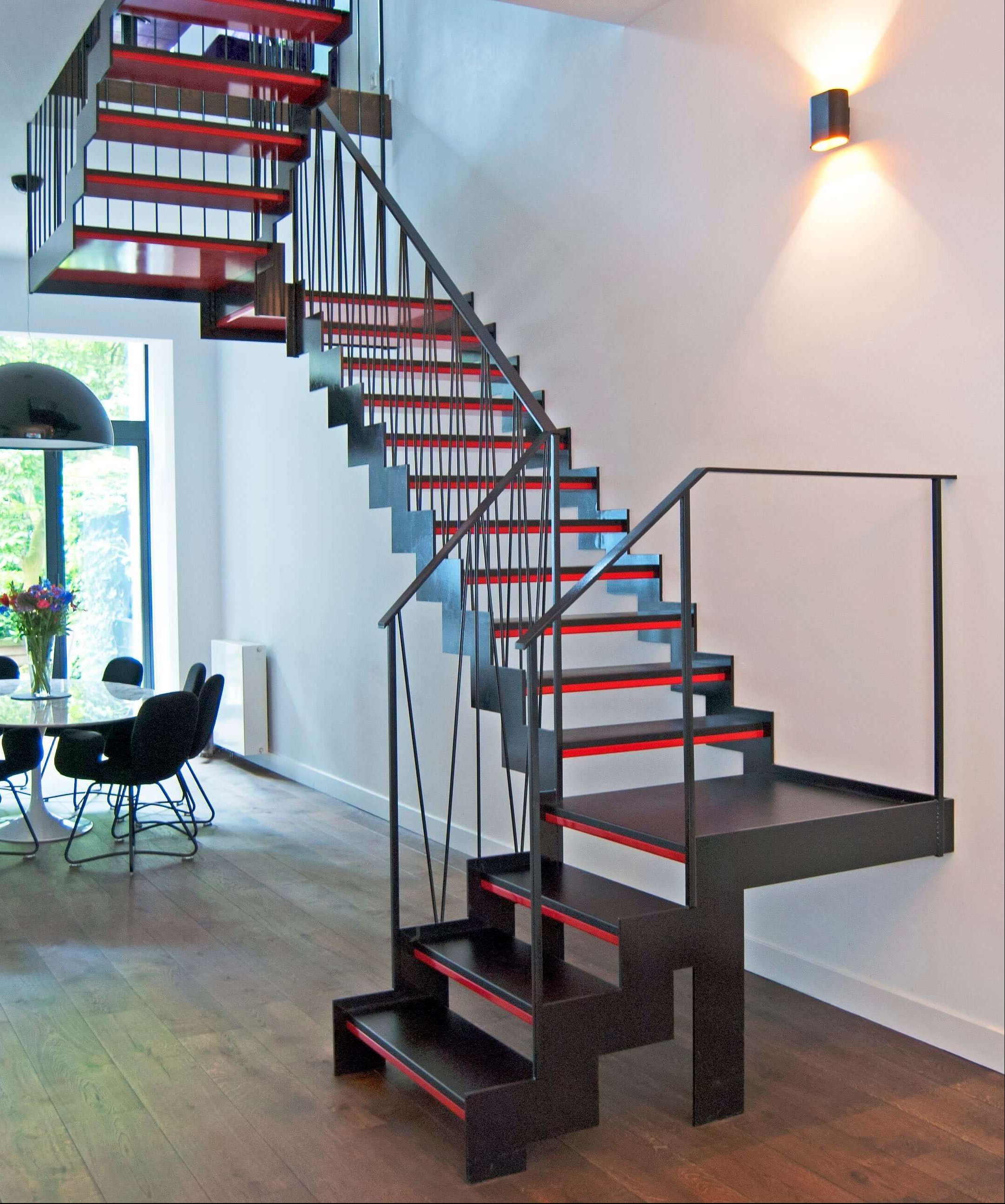 Modern stairs steel
