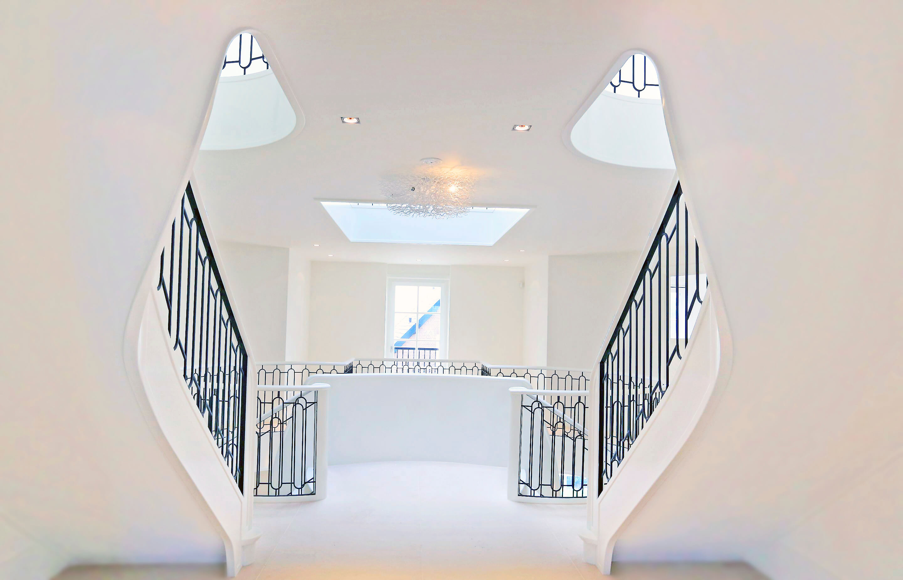 Spiral stairs villa